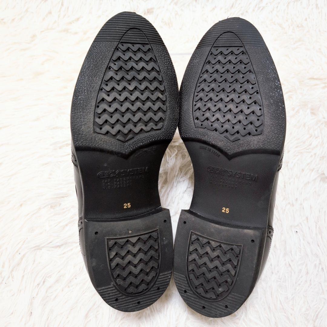 【極美品】リーガル×ジェオックス タッセルローファー ブラック 25.0cm