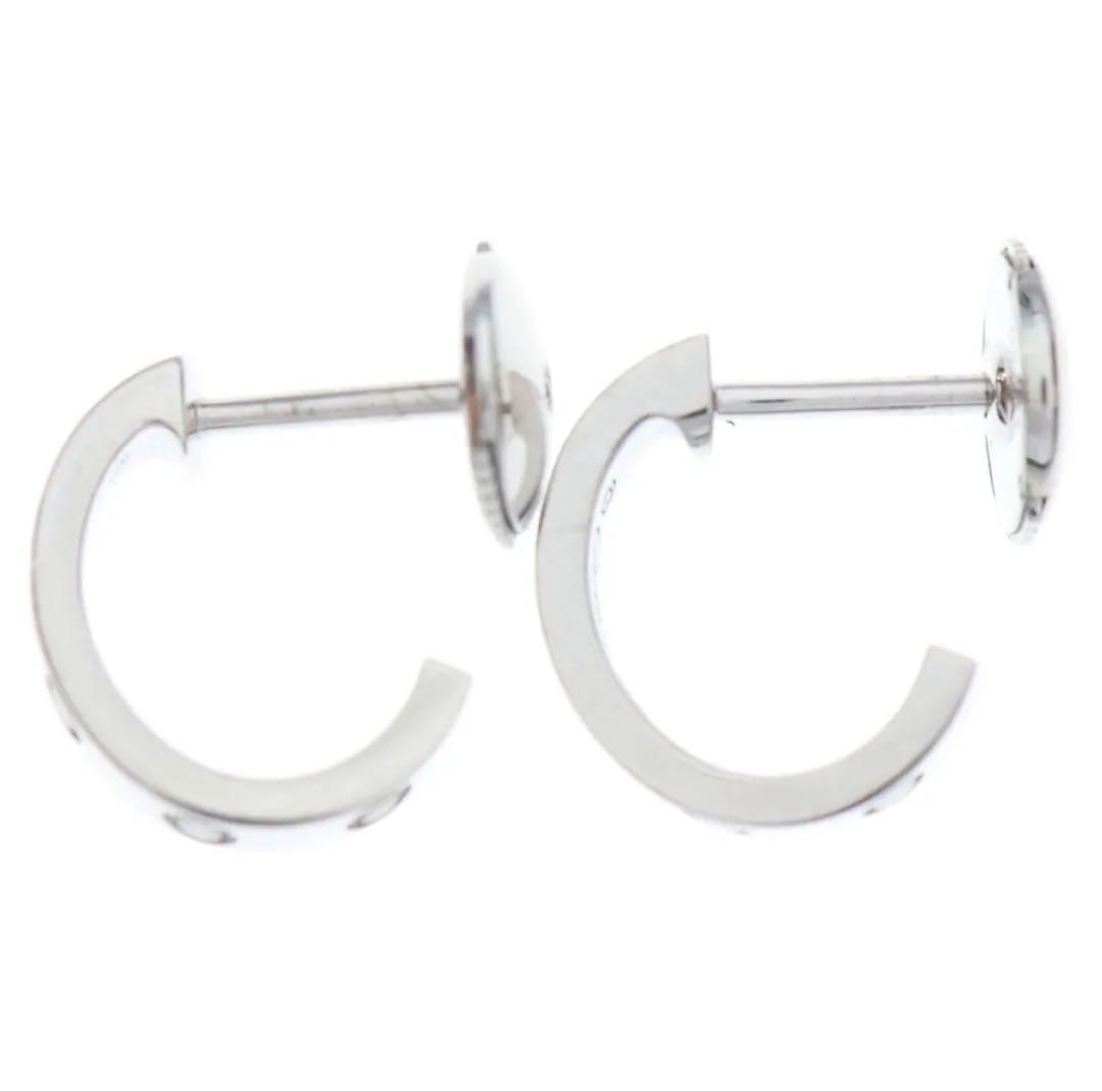 カルティエ ラブピアス スモール ミニ K18 WG ホワイトゴールド