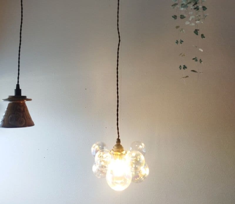 特価バブルガラスペンダントランプオーロラクリアバブルガラスシャンデリアシャボン玉