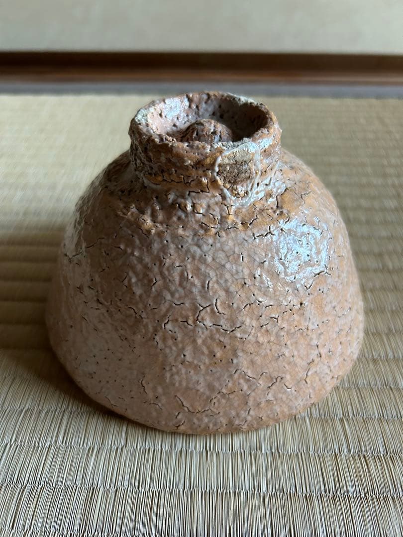 味舌隆司 萩茶盌　前大徳寺 福本積應 書付