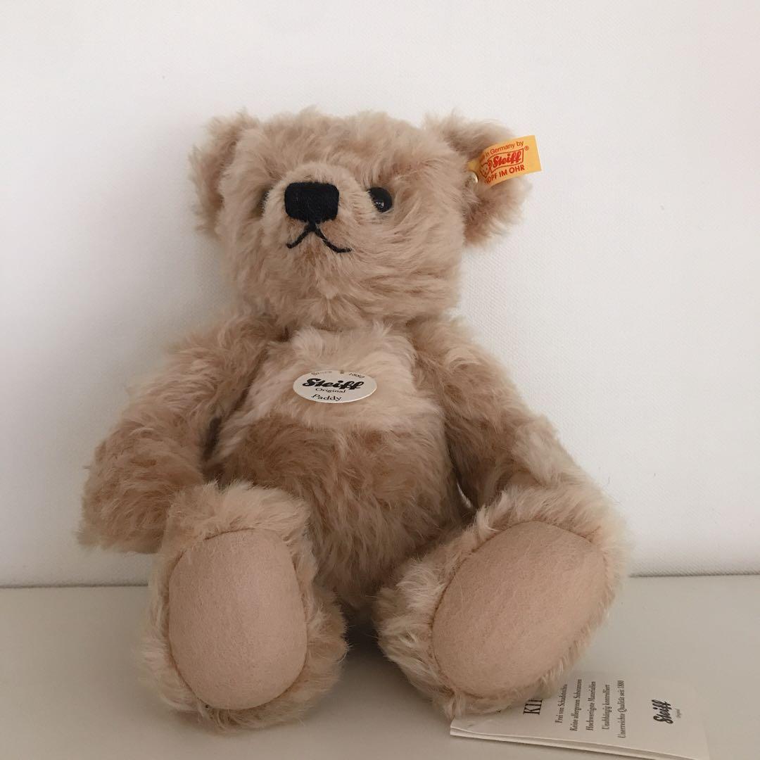 シュタイフ テディベア Paddy新品タグ付き、箱付き