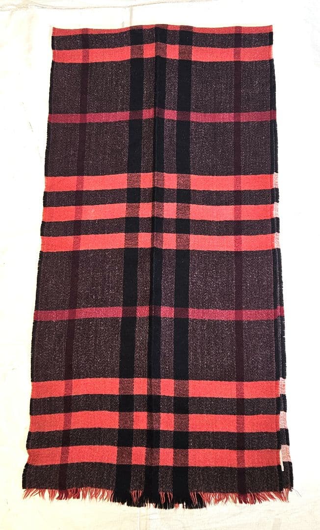 希少　BURBERRY　バーバリー　リバーシブル　カラー　チェック　マフラー