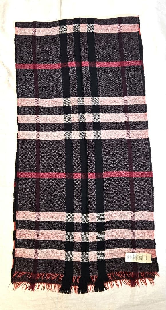 希少　BURBERRY　バーバリー　リバーシブル　カラー　チェック　マフラー