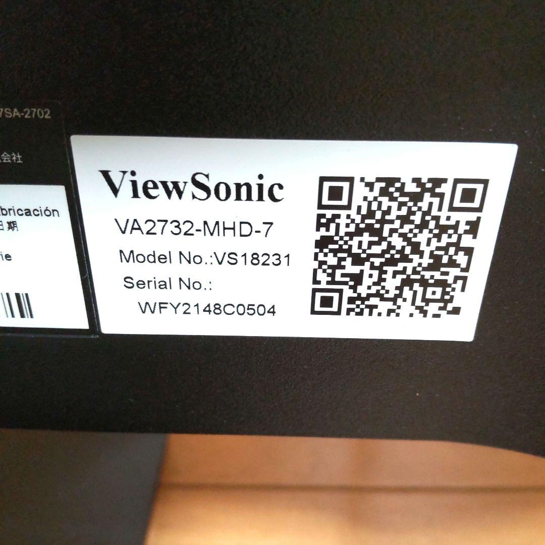 ViewSonic 27インチ 液晶ディスプレイVA2732-mhd モニター