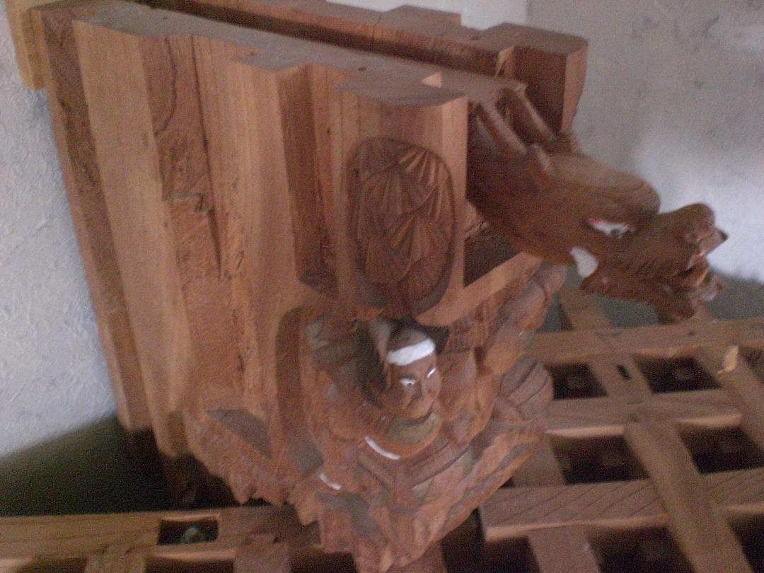 【超値下げ】だんじり　彫り物　本物　小松良と龍