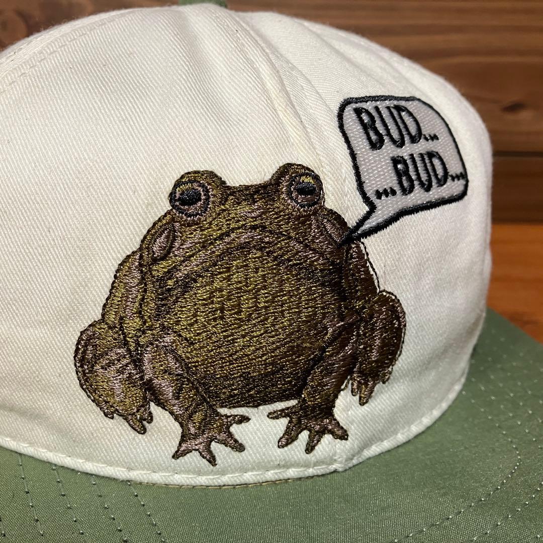 USA製 budweiser キャップ　ハット　帽子　フロッグ　カエル
