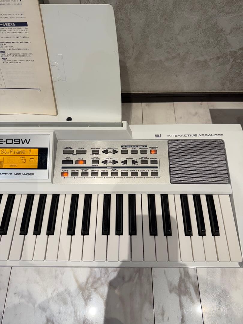 名器 ローランド ROLAND スピーカー内蔵 キーボード E-09W 美品