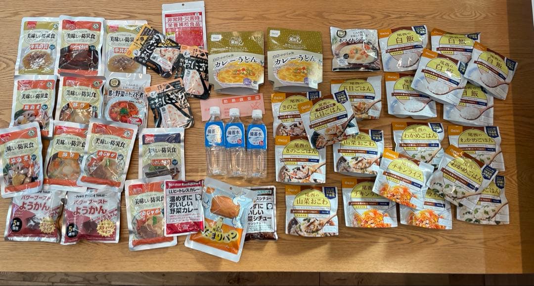 非常用食品セット（アルファ米・水・おかず)45品