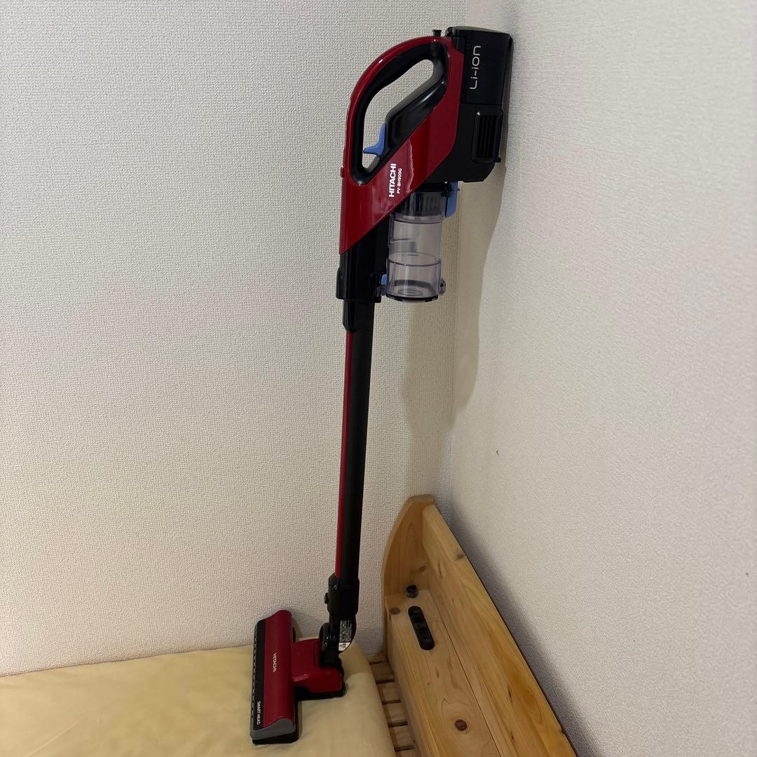 日立 コードレス スティッククリーナー サイクロン　　レッド PV-BH900G