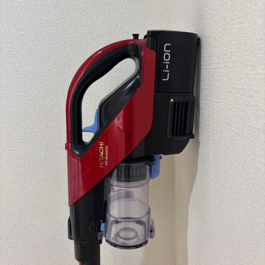 日立 コードレス スティッククリーナー サイクロン　　レッド PV-BH900G