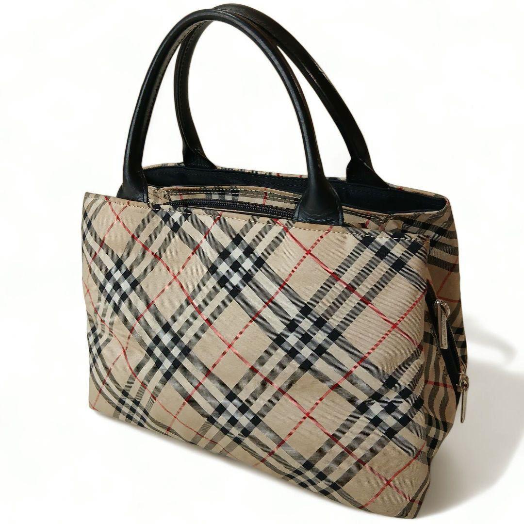 【BURBERRY BLUE LABEL】大容量ノバチェックハンドバッグ