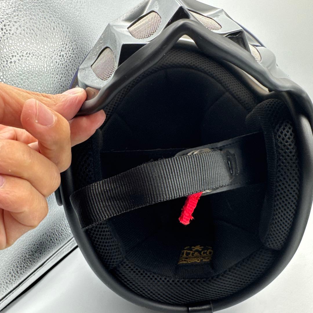 TT&CO ブラック ジェットヘルメット 収納袋付き