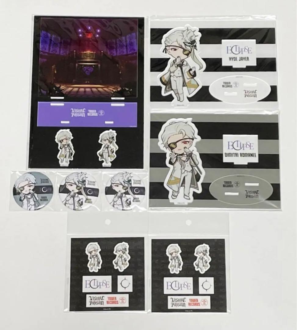 ヴィジュアルプリズン　タワーレコード　ハイド　ディミトリ　缶バッジ　ジオラマ