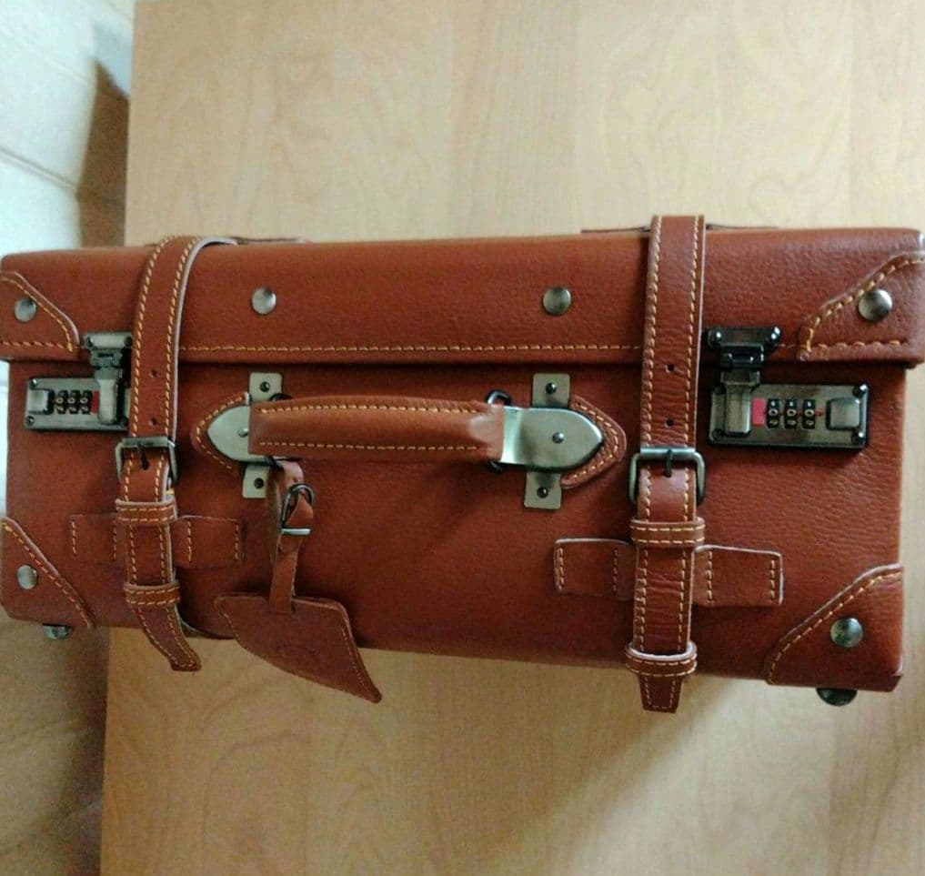 ✦希少✦美品✦　本革製　トランク　旅行用　インテリア