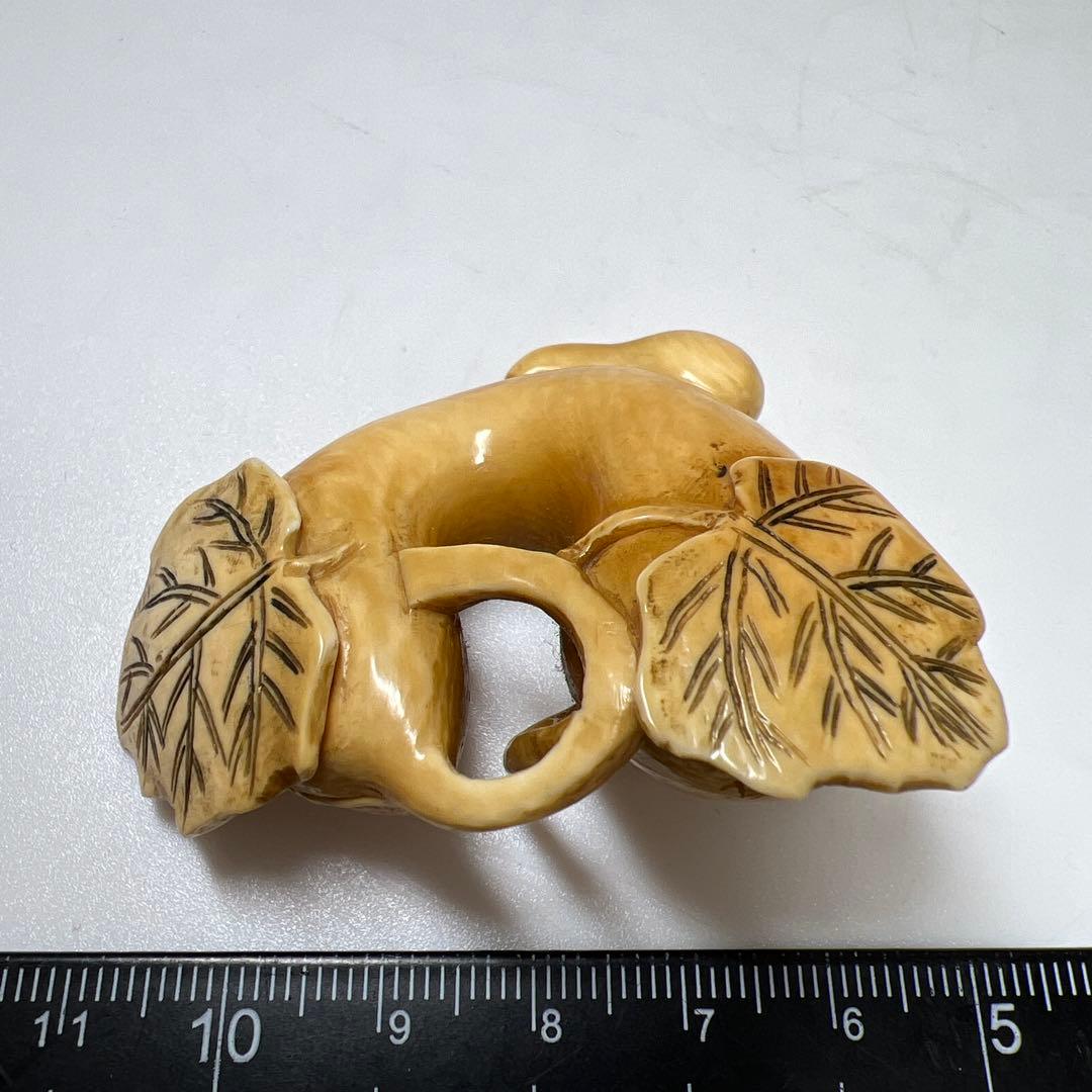 寛在銘　極上ヘチマ根付　30g 東Y8-0114☆2F