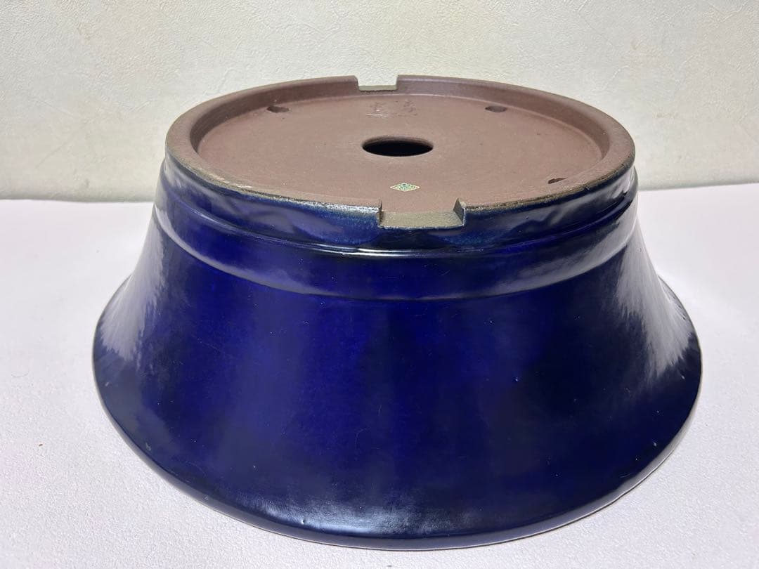 大型　松泉焼　山秋　盆栽鉢