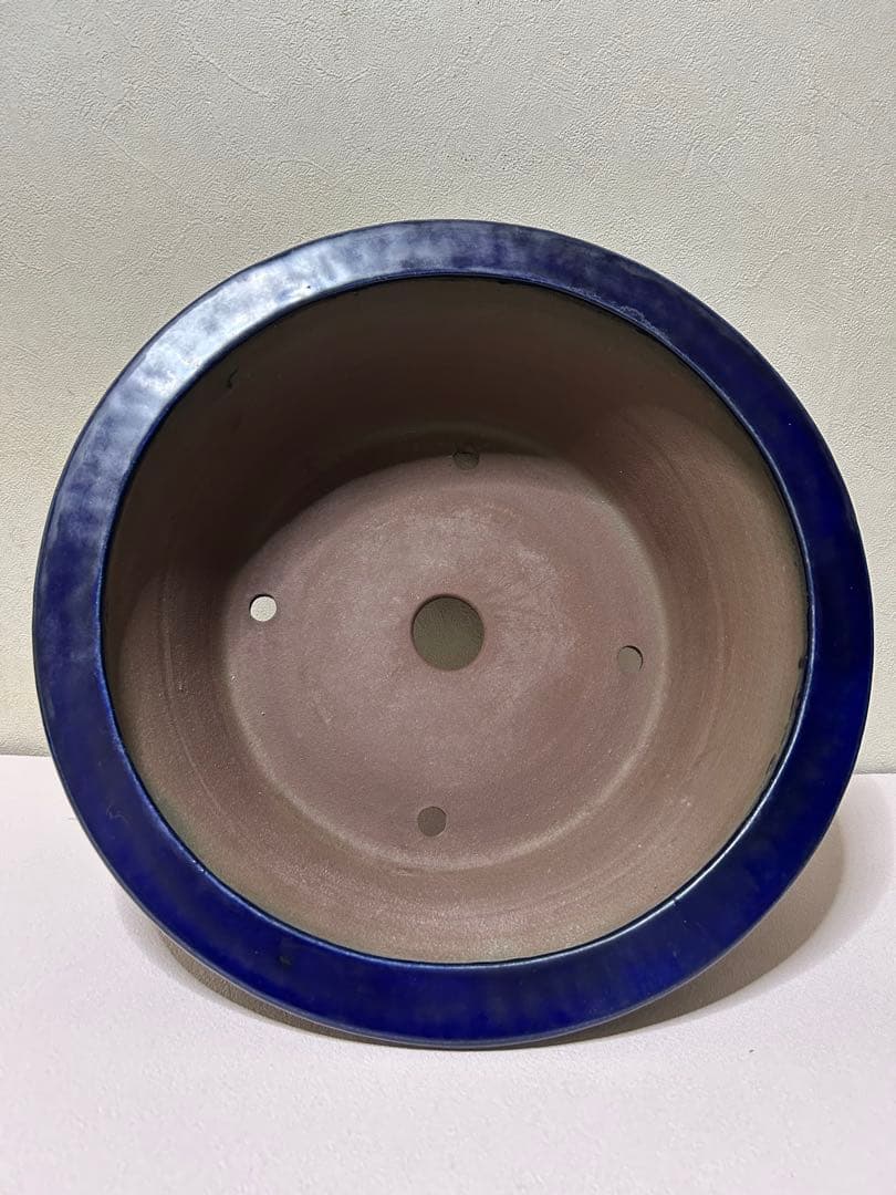 大型　松泉焼　山秋　盆栽鉢