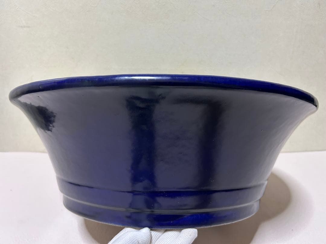 大型　松泉焼　山秋　盆栽鉢