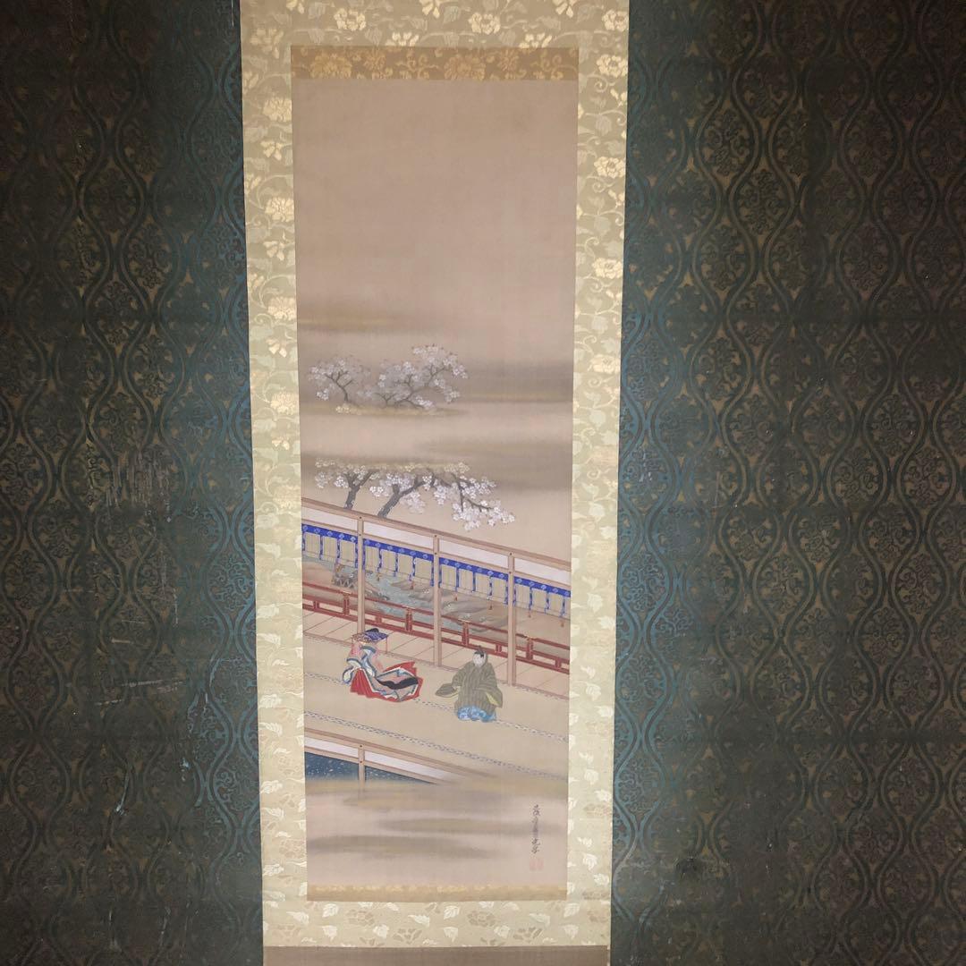 蔵の中にあった土佐光孚筆大和絵三幅対二重箱入