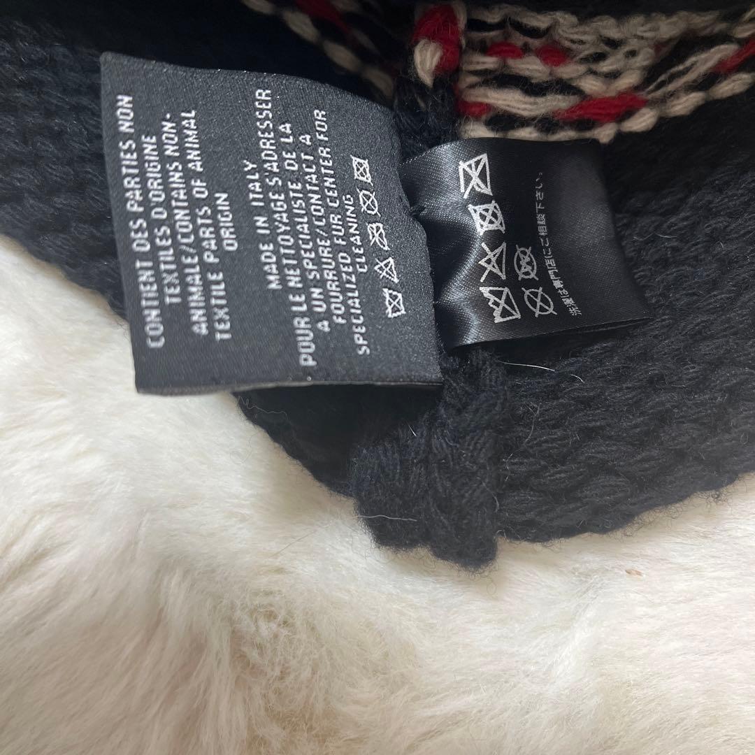 CHANEL ポンポン付きニット帽