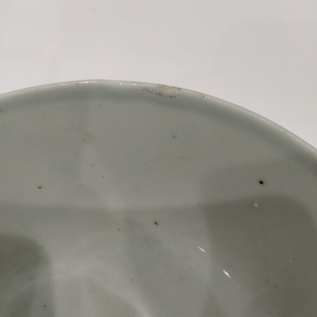 v257　中国古作 清朝 新渡 古染付 賢人寿老図 煎茶碗 在銘玩玉 茶碗　C