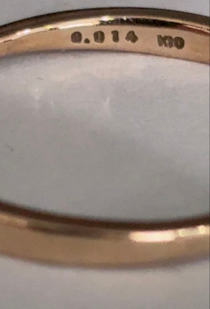 apete k10 ゴールド　ダイヤモンドリング