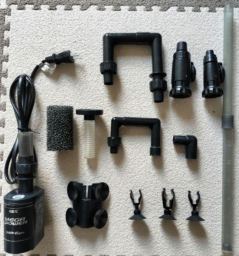 ガラス水槽　外部フィルター　LED照明 　ろ材　セット　水槽セット