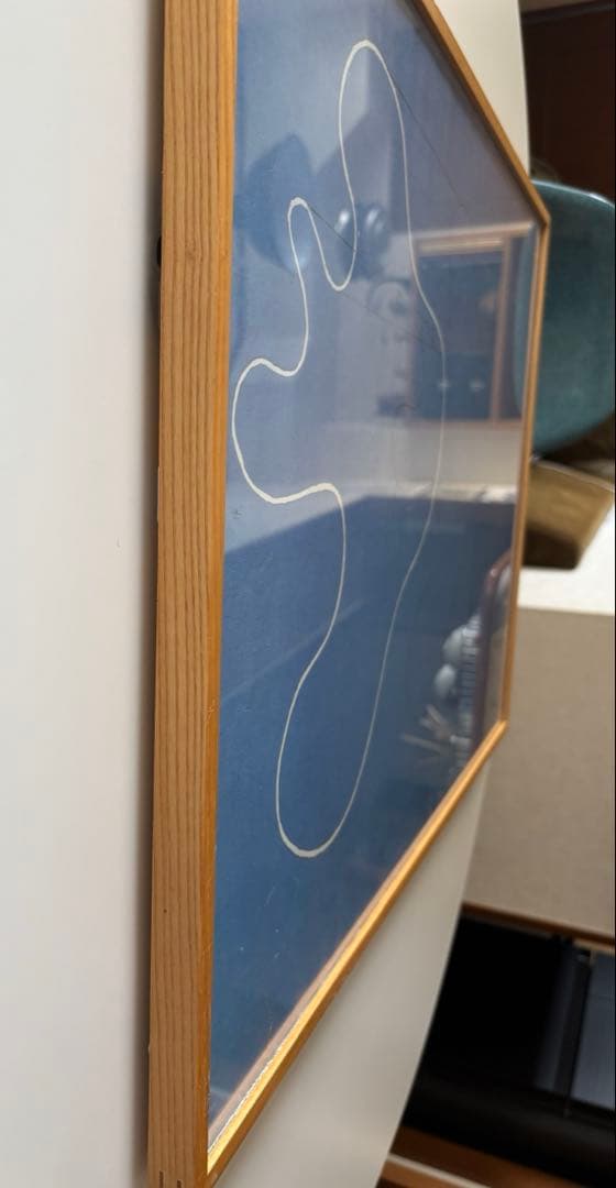 ポスター オークフレーム付き