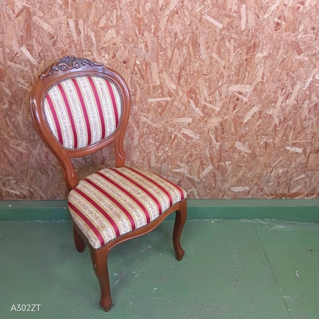 003送料設置無料　別荘保管品　英国猫足チェア　アンティーク風　おしゃれ