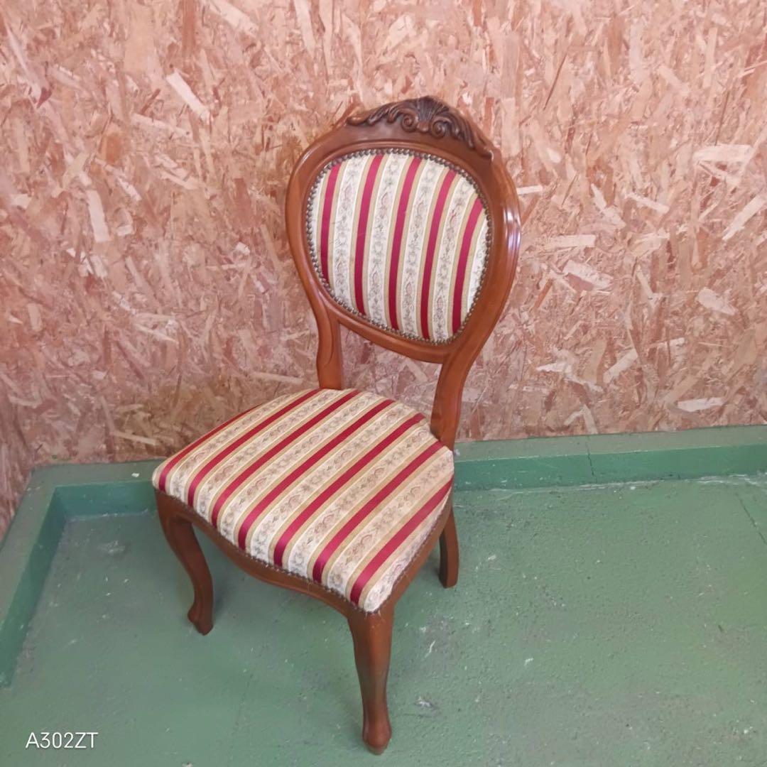 003送料設置無料　別荘保管品　英国猫足チェア　アンティーク風　おしゃれ