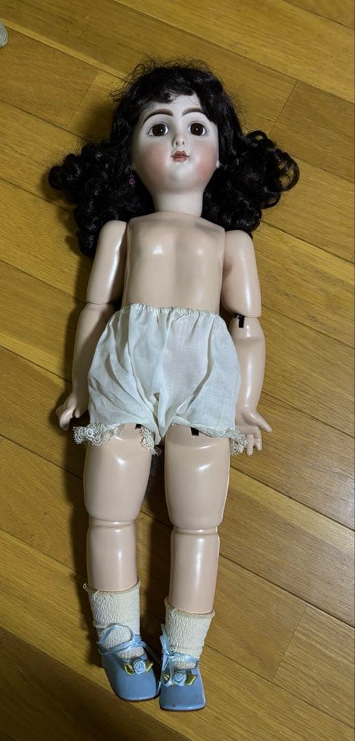 京*子様 黒髪のアンティークドール　ビスクドール　美品