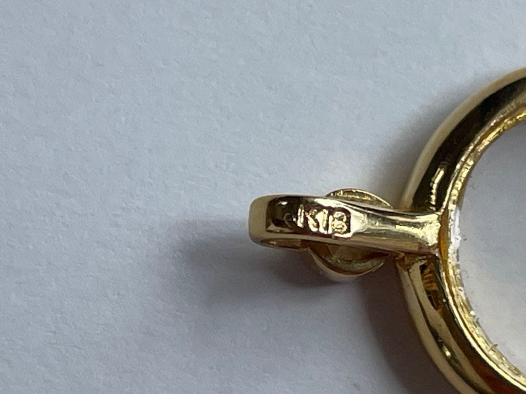K18 18Kゴールド サークルペンダント中古良品