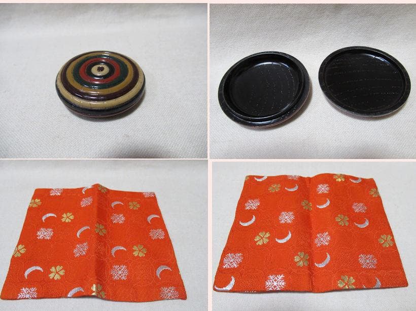 茶道具　桑製茶箱　中の道具皆揃い