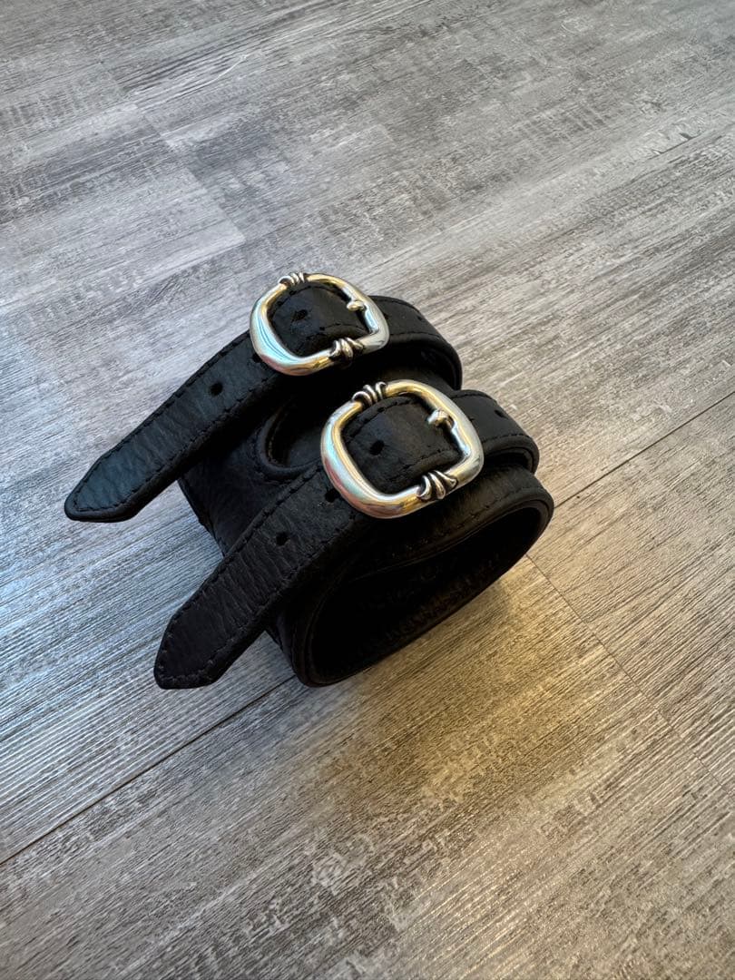 chrome hearts ダブルR&R レザー バングル