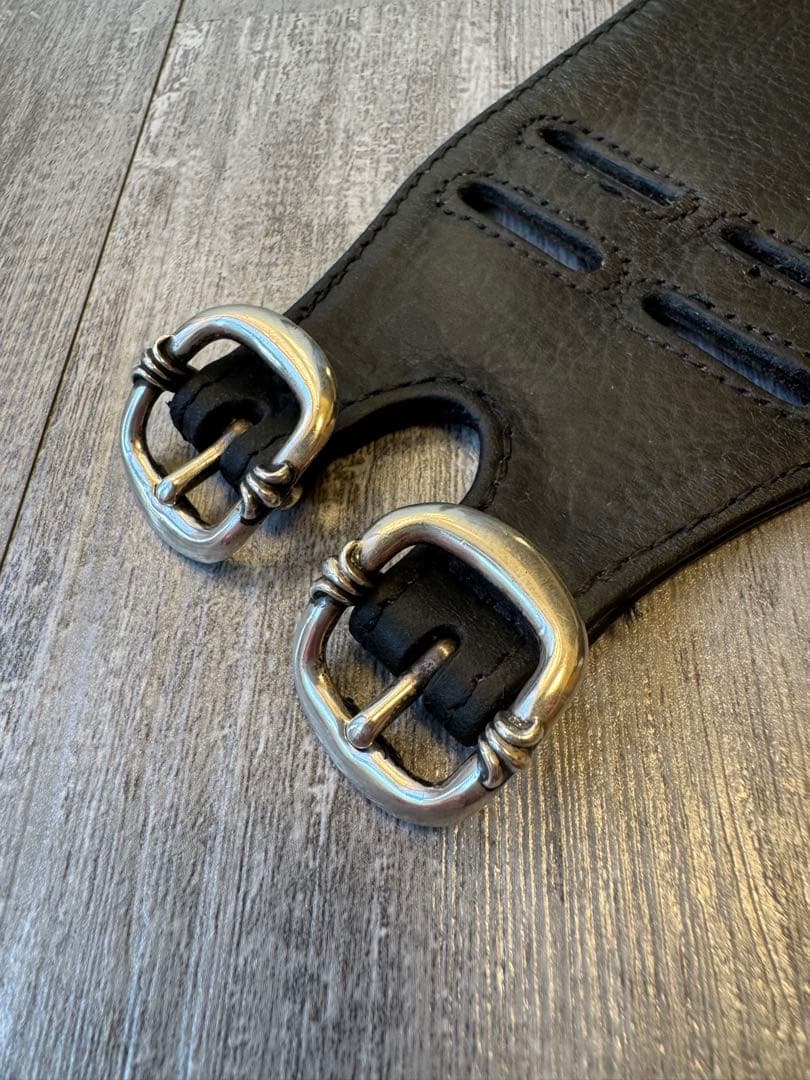 chrome hearts ダブルR&R レザー バングル