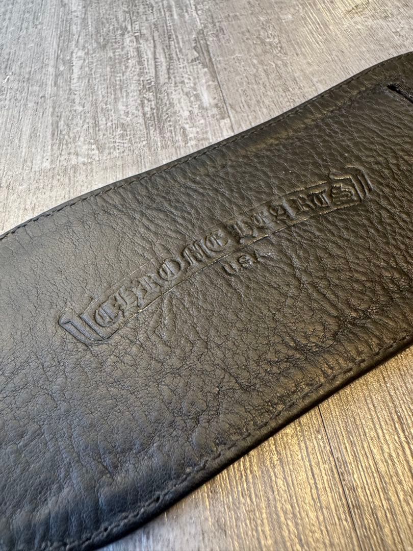 chrome hearts ダブルR&R レザー バングル