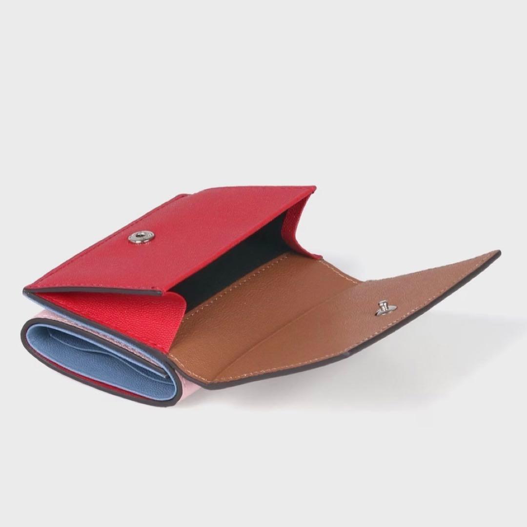 【新品】ポールスミス✨カラーブロック ３つ折り財布 キャメル ミニ財布 折財布