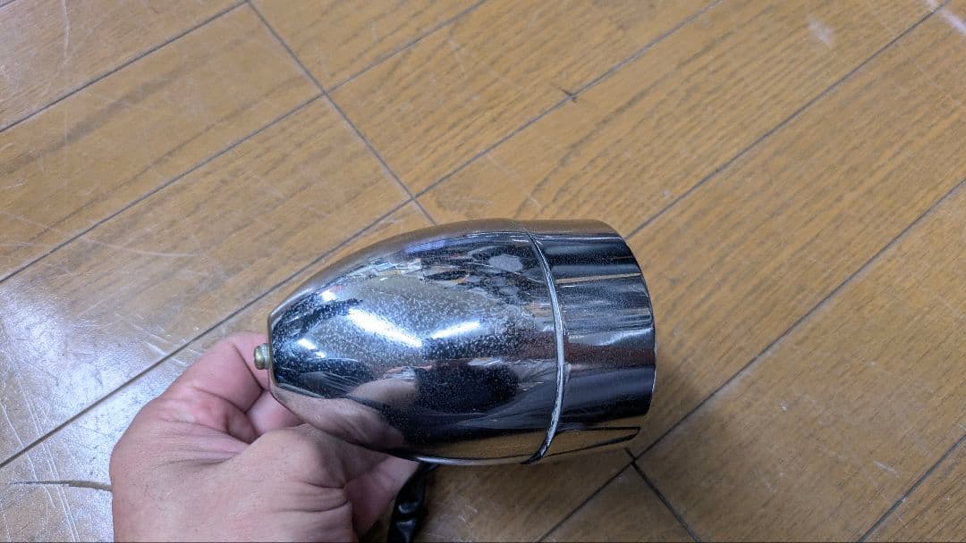 バイク用　1インチパイプクランプ　アナログ時計　ヴィンテージ　ハーレー