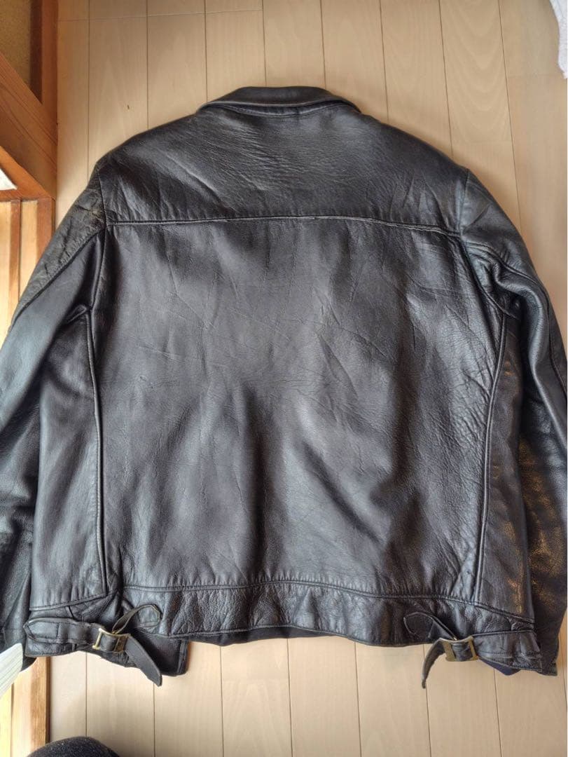 ビンテージ　ロンジャン　シングル　レザー