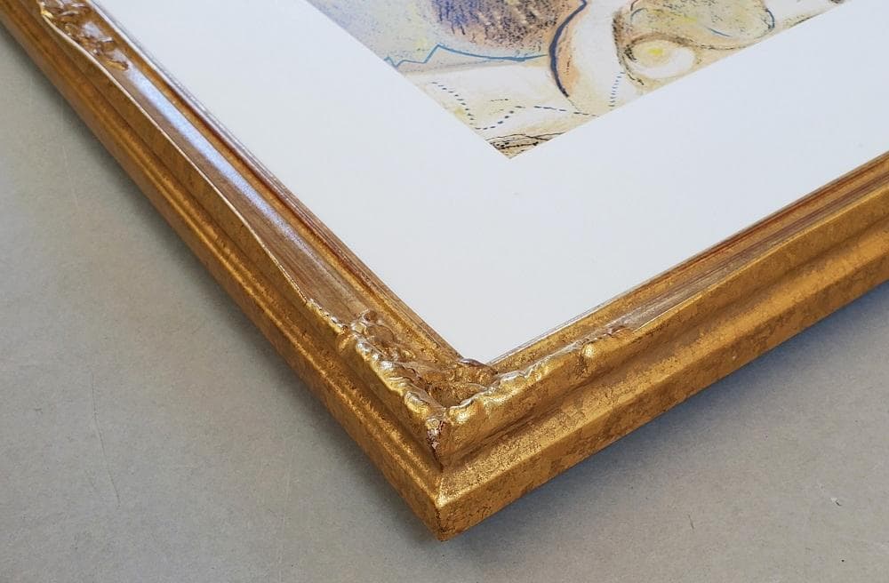 ■シャガール『ポアズ，目を覚まし足下のルツに気付く』オリジナルリトグラフ