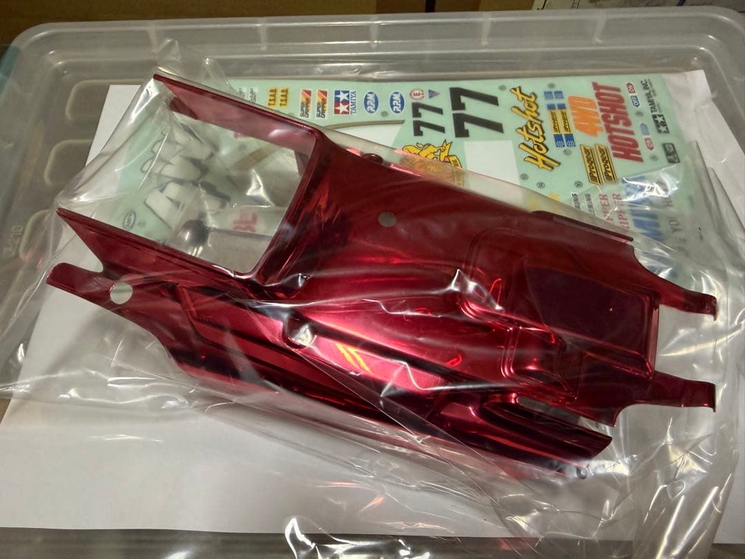 1/10RC 4WDレーシングバギー ホットショット メッキボディ