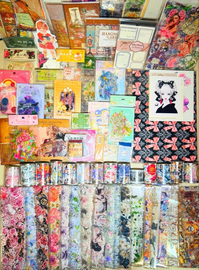 断捨離SALE♡⃛限定2セット 海外マステ・コラージュ素材他 大量まとめ売りSP①