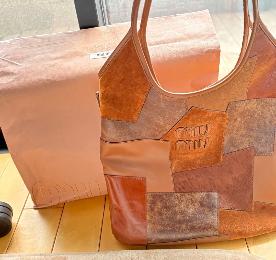 skymiu miu IVY TOTEレザートートバック