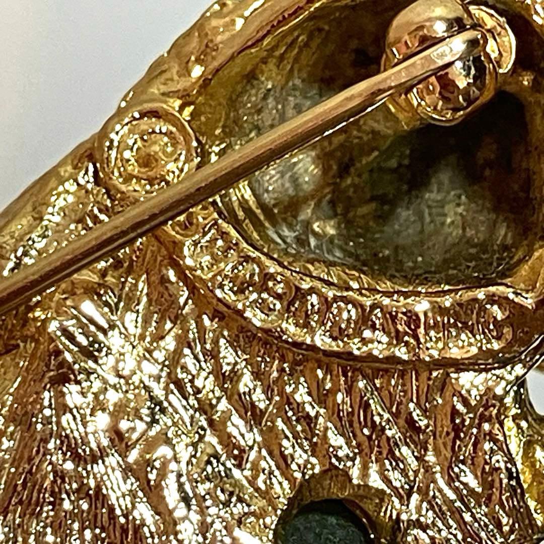 V*e様 SWOBODA スワボダ　ヴィンテージ　ライオン　翡翠　ブローチ