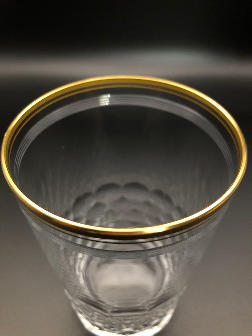 【H：11.5cm】オールドバカラ 金彩 ショニー