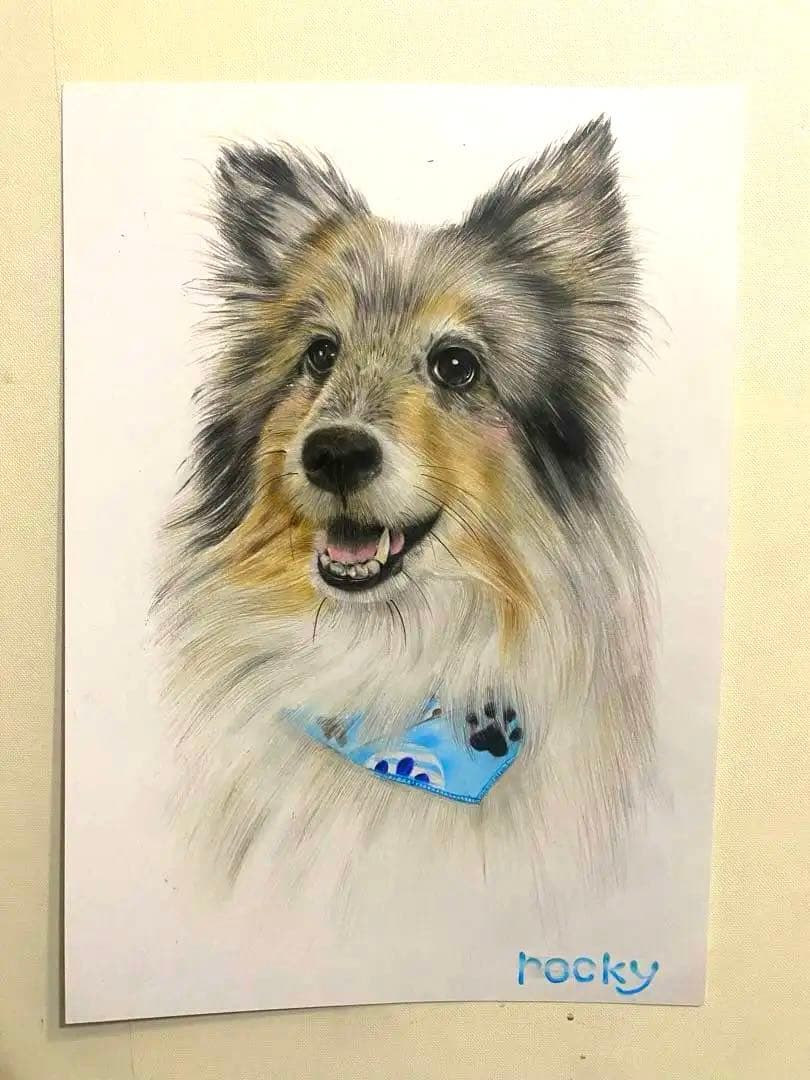 ペットの似顔絵オーダー　シェルティ
