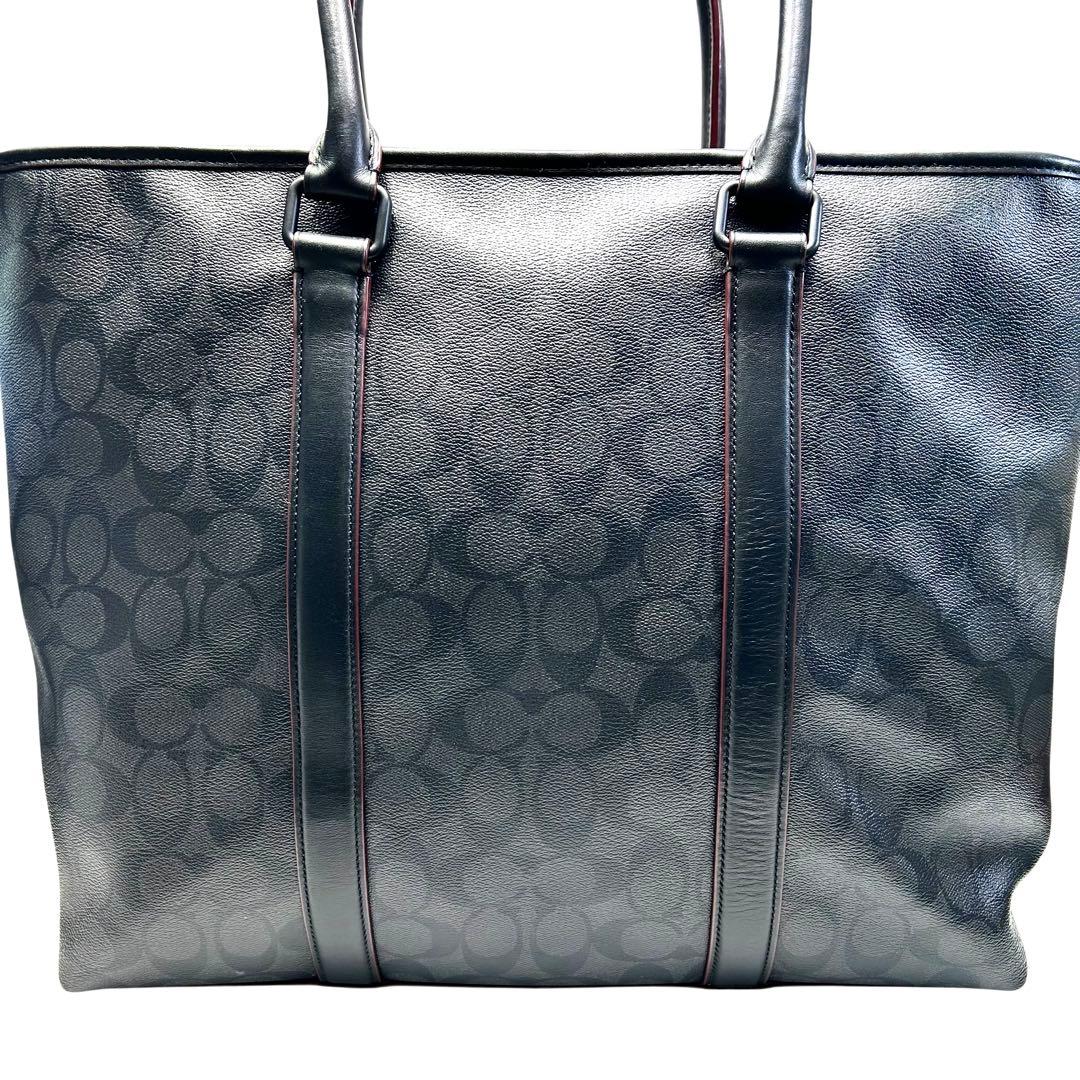COACH コーチ　ビジネスバッグ　トートバッグ　2way シグネチャー　黒