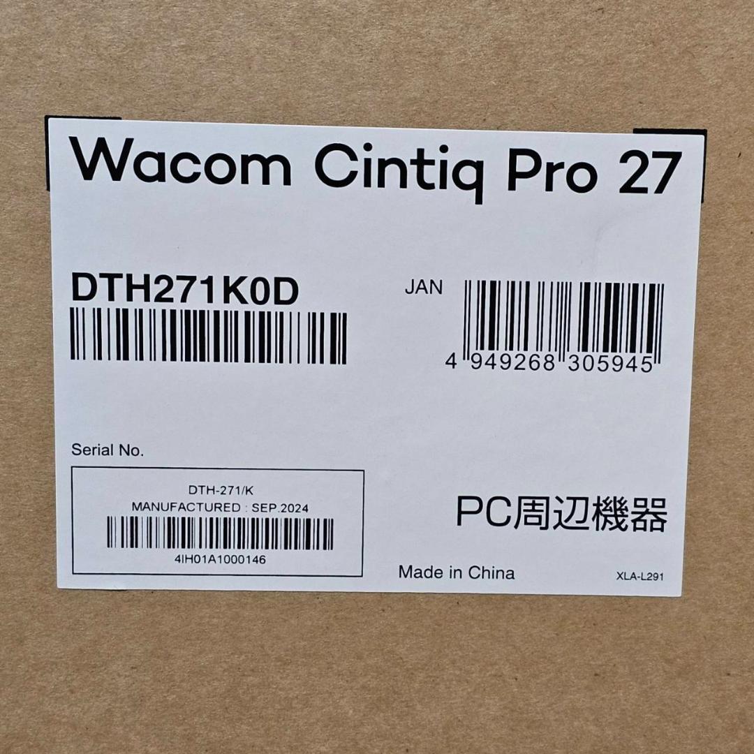 Wacom Cintiq Pro 27 DTH271K0D 液晶ペンタブレット