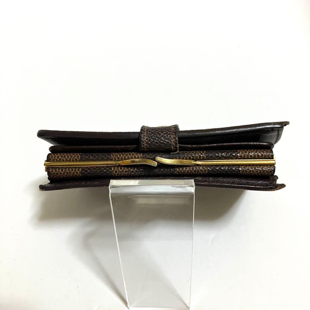 ルイヴィトン ダミエ がま口財布 二つ折り財布 ポルトフォイユ ヴィエノワ