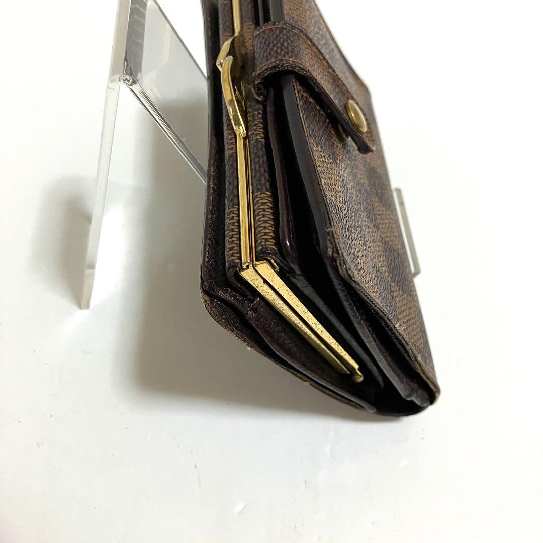 ルイヴィトン ダミエ がま口財布 二つ折り財布 ポルトフォイユ ヴィエノワ